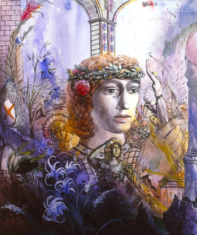 1999_Portrait_of_Man_with_Blue_Flowers_thumbnail